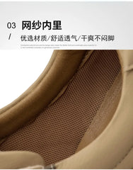 Men’s Luxury Leather Sneakers 2025 Anti-Slip Sports Shoes
