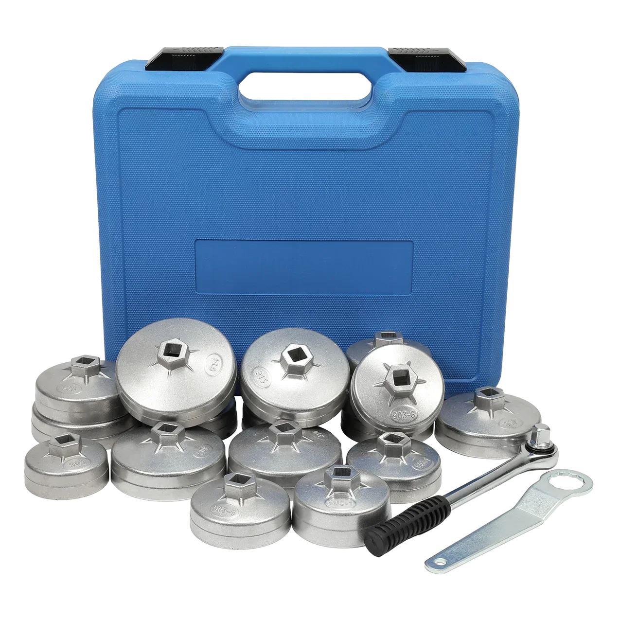 23pcs Cup Type Oil Filter Wrench Tool Set Removal Socket Kit Service Oil Change