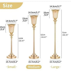 Wedding Centerpiece Vase, Floor Vase -Multi-Purpose Metal Vase for Christmas and Halloween Decorations, Party Events