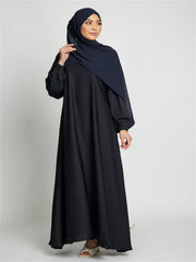 Hot Selle Simple Style Moroccan Dresses Kaftan Turkey Solid Color Gulf Abayas Islamic Women Long Dress Muslim Saudi Robe Ramadan