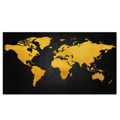 Vintage World Map Picture Canvas Painting Retro Map Posters Prints Wall Art Picture Quadro for Living Room Home Decor Cuadros