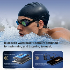 Sanag B33S Bone Conduction Bluetooth Earphones Open Ear IPX8 Swimming Headphones Choice 32GB Memory Wireless Headset MP3 Earbuds
