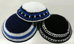 16/17cm HANDMADE KNITTED YARMULKE KIPPAH
