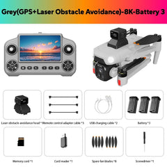 Original new A1R GPS Drone 4K Professional 8K HD Dual Camera Brushless Motor 5G WIFI FPV Foldable RC Quadcopter Helicopter toys