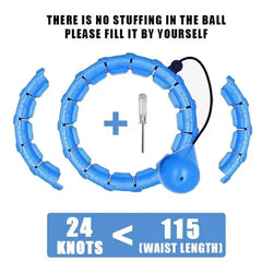 24 Section Sports Circle Portable Adjustable and Detachable Shaping Circle Waist Easy Weight Loss and Fitness Equipment