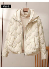 Korean Style Women’s Cropped Puffer Coat – Winter Casual Jacket