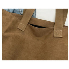 Women Canvas Tote Bag Large Capacity Cute Gifts Zipper Closure Shoulder Bag For Work Office Daily Shopping