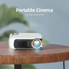 A2000 Mini Projector Portable Home Cinema 3D LED Video Projector 4K 1080P Gaming Laser Beamer with HD Port for Smart TV Box