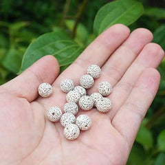 10PCS Natural Original White Star Moon Lotus Bodhi Seeds Round 9mm 10mm 12mm TSB0537
