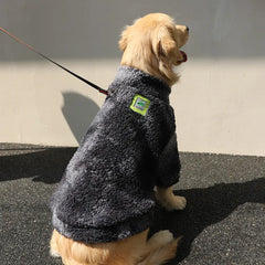 HOOPET 3XL-7XL Winter Thick Big Dog Clothes Lambs Wool Jacket for Medium Large Dogs Windproof Coat Pet Shop Pet Clothing