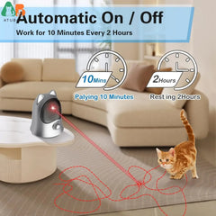 ATUBAN Interactive Laser Pointer Cat Toys for Indoor Cats,Cat Laser Toy Automatic for Bored Indoor Adult Cats/Kittens/Dogs Pet Shop