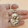 1Pcs Retro Virgin Mary Alloy Keychain - Unique Design of Religious Time Gem Suitable for Car Keys and Backpack Pendant Gifts - AS SHOW