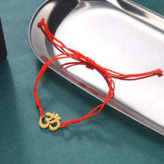 Dawapara Om Ohm Aum Charm Spiritual Pendant Stainless Steel Bracelet Yoga Jewelry Meditation Buddhist Spiritual Amulet
