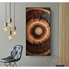 Nordic Wood Grain Canvas Art Modern Vintage Tree Ring Wall Decor Textured Nature Prints Living Room Scandinavian Home Decor Gift