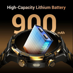 Smartwatch 1.43-inch AMOLED Display 900mAH Battery 45Days Standby Bluetooth 5.3 with Flashlight Men‘s Smart Watch, W90 PRO