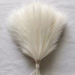 10pcs Artificial Pampas Grass Fluffy Reed Fake Plant for Birthday Wedding Home Party Vase Decoration Flower Bouquets DIY Crafts Decor