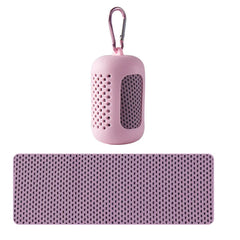 Portable Circular Silicone Wrapped Cold Cooling Towel