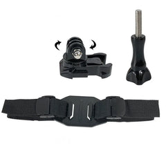 Vamson for GoPro 13 12 11 10 9 Adjustable Bike Helmet Strap Head Belt Mount Holder Adapter for Insta360 X5 X4 DJI Action 6 5 Pro