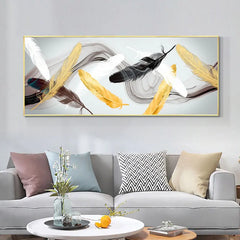 Modern Nordic Art Feather Canvas Painting On The Wall Art Posters Prints Wall Pictures for Living Room Home Wall Cuadros Decor