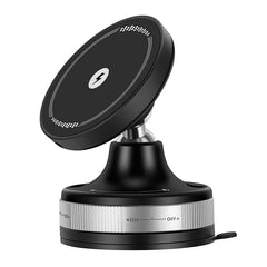 K10 Vacuum Suction Cup Car Magnetic Wireless Charger Foldable 360° Universal Rotating Stand for iPhone Samsung Gym Bath Mirror