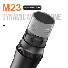 Wireless Microphone M23 UHF 2 Channel Karaoke System With Rechargeable Receiver Cordless Handheld Mic For Church Party Speaker