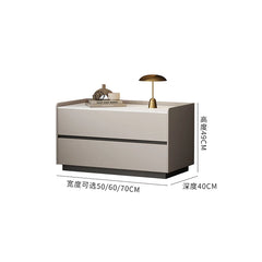 Italian Minimalist Bedside Table with Drawers Bedroom Furniture