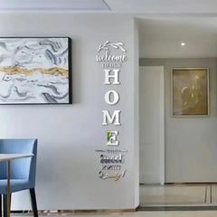 English Letters Home Letter Signs Acrylic Mirror Wall Art Stickers Wall Decorations for Living Room Bedroom Home Decor Wall Decals