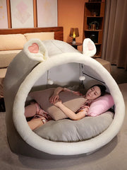 Lazy Person Corner Sofa On The Ground Cat's Nest Christmas Cushions Sitting Cushion Cute Oversized Adult Child Plush Tent Cozy House Living Room Furniture