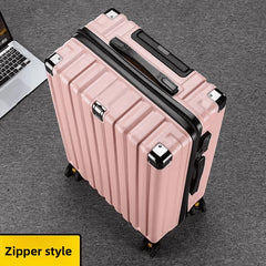 2024 New High-End Aluminum Frame Luggage Bag Thickened Travel Suitcase for Men And Women Students Large Capacity Password Box