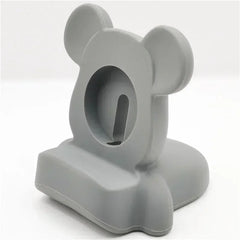 Mickey Mouse Charger Stand Minnie Desktop Holder for Apple Watch 9 8 7 6 5 4 iWatch 3 2 1 SE Cartoon Silicone Charging Base