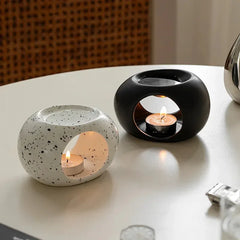 European Style Creative Ceramic Essential Oil Aroma Diffuser Candle Lamp Meditation Yoga Incense Holder Ornament Home Decor