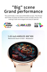 2026New 7.9mm Ultra-Slim SmartWatch Women Health Monitoring Always-On Display 100 +Sports Modes Bluetooth Call Smart Watch Women