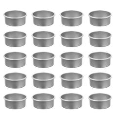 20 Pcs Decorative Scented Cup Simple Style Diy Wax Cups Iron Tealight Cup Desktop Tealight Holder Retro Home Decor