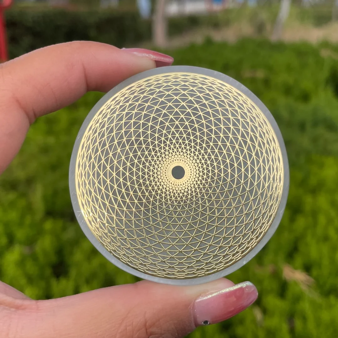 6cm Natural Selenite Disk,Quartz Crystal Disk,Recharge Crystal ,Life network, Collection,Crystal Gift,Home Decor
