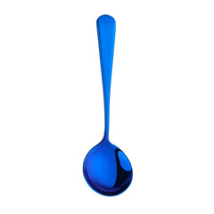 6/8/11Pcs Stainless Steel Soup Spoons Round Dessert Spoon 11 Colors Spoons Set Ice Cream Scoop Spoon In Party Dinnerset Kitchen Tools, Cooking Utensils