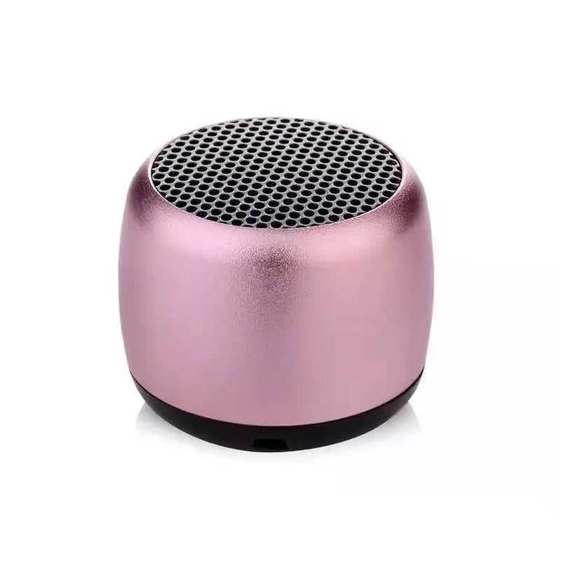 Mini Bluetooth-compatible  Speaker Portable Intelligent One Drag Two Small Steel Cannon Metal Wireless Bluetooth Sound Subwoofer
