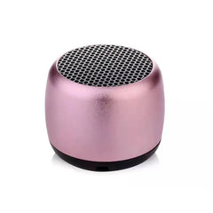 Mini Bluetooth-compatible  Speaker Portable Intelligent One Drag Two Small Steel Cannon Metal Wireless Bluetooth Sound Subwoofer