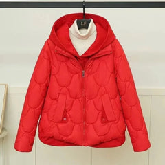 Korean Style Women’s Cropped Puffer Coat – Winter Casual Jacket