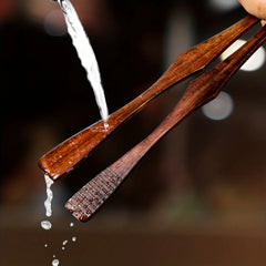 Wooden Tongs High-Temperature Resistant Tea Bag Clips Steak Fruit Bread Cooking Tool Handling BBQ Toaster Bacon Sugar Ice Tong