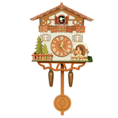 Vintage Cuckoo Wall Clock with Bird Chime Wall Watch Mechanism for Living Room Decoration Home and Garden Nordic Decor