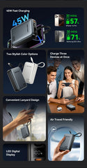 Vention CCC 45W 20000mAh Power Bank Fast Charging Portable Charger for Xiaomi iPhone Pro Max Samsung Galaxy Battery 3C Powerbank