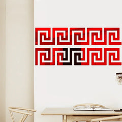 3D 5/10CM Square Self Adhesive Waist Line Mirror Wall Art Stickers for Living Room Ceiling Edge Strip Corner Line Wall Decor