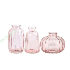 G5AB Set Of 3 Minimalists Glass Small Bud Vases For Living Room Table Centerpieces Home Decor