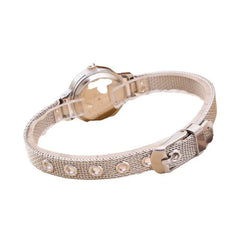 Women’s Fashion Mesh Strap Watch – Korean Style