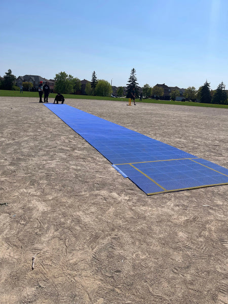 Cricket Pitch Matting Ideal for Backyard Practice & Matches | Easy Set Up - No Installation | Durable Indoor/Outdoor
