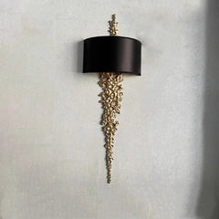 Luxury Copper Wall Lamp French Design Long Wall Lamp Living Room Decor Corridor Hotel Lobby Villa Modern Art Brass Wall Sconce