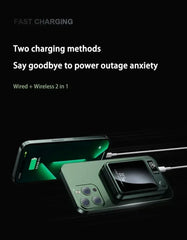 Lenovo 2026 200000mAh Magnetic Wireless Power Bank Portable Fast Charger For Magsafe Auxiliary Battery For iphone Huawei Samsung
