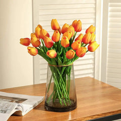 3/5PCS Artificial Flowers Real Touch Tulip Scrapbooking Vases Home Decor Wedding Garden Rose Arch Garland  Mother's Day Bouquets Home Decor, Plants & flowers