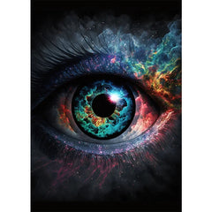 Classic Abstract Eye Canvas Wall Art Poster for Home Decor