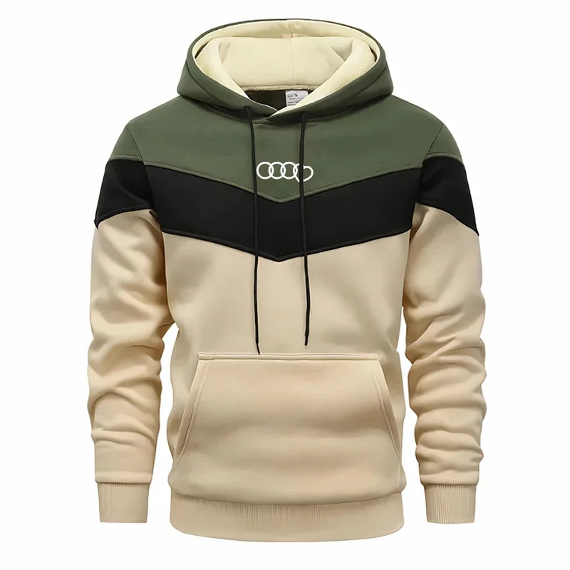 Men’s Tricolor Hoodie Tracksuit Set